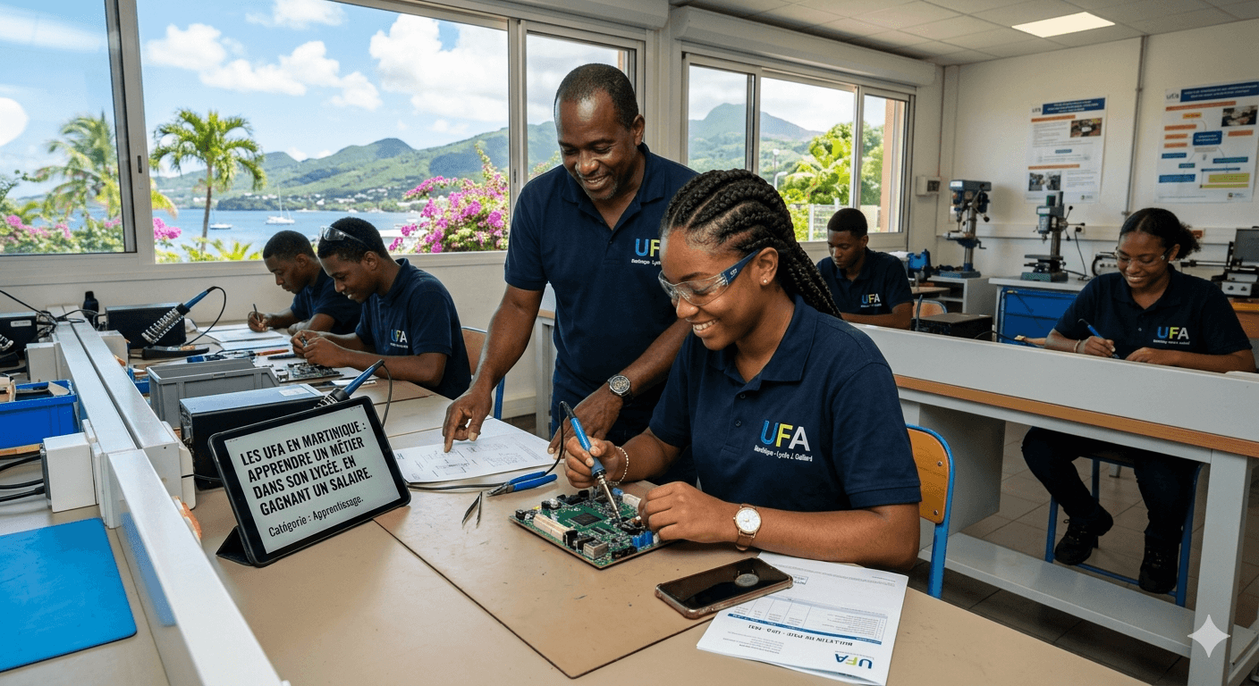 Les UFA en Martinique : apprendre un métier dans son lycée, en gagnant un salaire