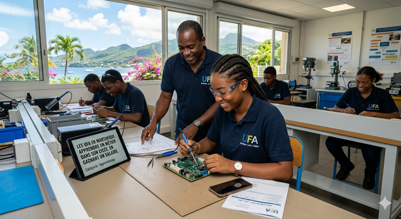 Les UFA en Martinique : apprendre un métier dans son lycée, en gagnant un salaire